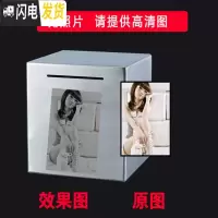 三维工匠不锈钢存钱罐不可取大容量只进不出储钱罐创意抖音打不开成人储蓄 花色20厘米刻照片储蓄罐