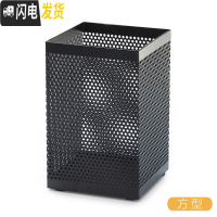 三维工匠笔筒多功能学生文具批发桌面简约个性收纳盒笔桶摆件可爱创意时尚韩国小清新办公用品 金属方型