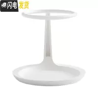 三维工匠月牙悬浮笔筒桌面收纳盒可爱多功能大容量少女心书桌高中学生文具时尚简约摆件商务办公室创意笔筒收纳盒 星耀白