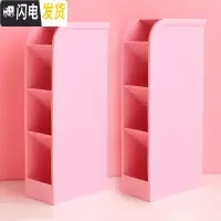 三维工匠韩版笔筒多功能时尚斜插式笔桶大容量收纳盒笔架简约小清新女ins风学生用个性创意可爱桌面摆件文具用 北欧粉色-2个