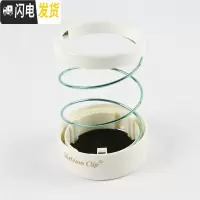 三维工匠镂空ins弹簧伸缩笔筒 创意可爱少女心办公用品笔桶透明桌面收纳盒 绿色
