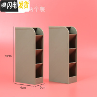 三维工匠笔筒斜插式多功能文具简约笔架收纳盒化妆刷分类架小清新组合笔桶 绿色(两个装)