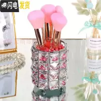 三维工匠笔筒创意时尚可爱桌面摆件多功能收纳盒办公学生简约个性ins北欧 银色刷筒+米粉珍珠