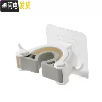 三维工匠强力无痕牛角拖把夹墙壁挂钩多功能免打孔自粘胶厨房卫生间置物架 牛角白色3个装