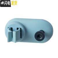 三维工匠挂钩拖把夹收纳卫生间后粘钩免打孔厨房挂架扫把夹壁挂 浅蓝色