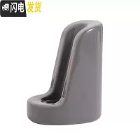 三维工匠美式电动牙刷架座陶瓷放电动牙刷底座置物架台面收纳沥水底座创意 金属灰收藏加购送无痕钩