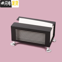 三维工匠空之喵喵|原创北欧ins纸巾盒多功能铁艺收纳盒客厅创意家用抽纸盒 大号黑色银脚纸巾盒