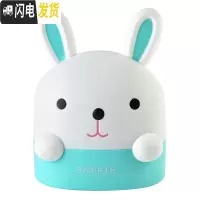 三维工匠创意可爱卡通桌面纸巾盒餐巾纸收纳盒卷纸筒家用客厅茶几抽纸盒 浅蓝色兔子-卷纸盒