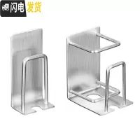 三维工匠卫生间不锈钢免打孔壁挂式牙刷架漱口杯架挂放吸壁电动牙膏置物架 牙膏款1个+普通款1个(约省3元)