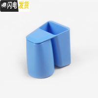 三维工匠浴室牙刷架漱口杯洗漱套装挂墙上卫生间刷牙杯壁挂置物架免打孔 蓝色