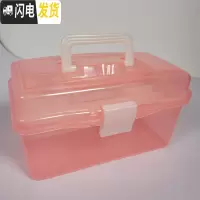 三维工匠素描铅笔绘画工具收纳盒工具盒 大容量美术生专用 单层双层三层 粉红色双层中号