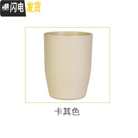 三维工匠日式新款创意牙刷座陶瓷牙具座时尚个性简约牙刷架情侣牙刷底座架 卡其色塑料漱口杯