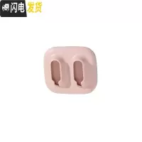 三维工匠情侣牙刷盒挂架卫生间置物架卡通收纳吸盘家用简约牙刷放置架 红色牙具座
