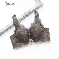 小胸内衣女性感文胸无钢圈聚拢平胸调整型防下垂上托蕾丝胸罩 FISH BASKET胸罩