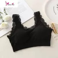 加大加肥版蕾丝裹胸背心女美背抹胸螺纹内衣女打底防走光抹胸文胸 FISH BASKET胸罩
