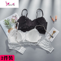 蕾丝内衣女学生高中少女裹胸抹胸无钢圈聚拢文胸美背吊带小背心薄 FISH BASKET胸罩