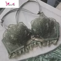 [设计师原创]美背内衣女无钢圈聚拢性感蕾丝文胸加厚胸罩 FISH BASKET胸罩