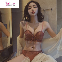 原创内衣女小胸聚拢蕾丝性感无钢圈收副乳文胸调整型胸罩 FISH BASKET胸罩