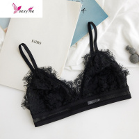 超薄款法式蕾丝内衣无钢圈无胸垫大胸显小胸少女文胸罩 FISH BASKET胸罩