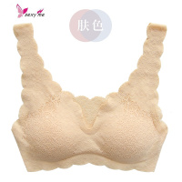 蕾丝美背内衣女无钢圈胸罩背心式文胸薄款日系睡眠性感全罩杯 FISH BASKET胸罩