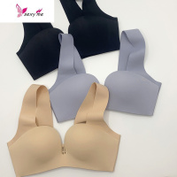 光面舒适文胸小胸聚拢无钢圈收副乳薄款裸感超轻内衣 FISH BASKET胸罩