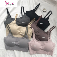 夏季薄款舒适运动内衣女无钢圈薄款文胸吊带少女胸罩裹胸抹胸 FISH BASKET胸罩