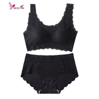 夏季运动内衣女薄款聚拢透气蕾丝舒适宽松美背心式文胸小胸罩 FISH BASKET胸罩