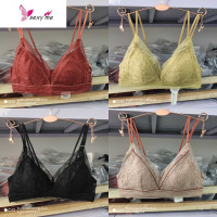 薄款法式内衣舒适无钢圈B罩杯性感蕾丝多带美背聚拢文胸罩 FISH BASKET胸罩