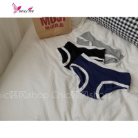 4条装莫代尔内裤女士低腰透气白边木代尔竹纤维三角裤 FISH BASKET