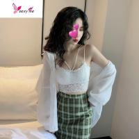 2020时尚韩版气质蕾丝挂脖美背吊带背心女文胸打底性感上衣抹胸潮 FISH BASKET胸罩