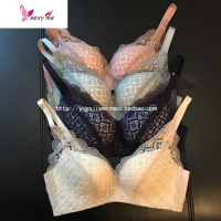 型好!推荐老客入舒服到BAO店主自留 无钢圈内衣精致蕾丝文胸胸罩 FISH BASKET胸罩