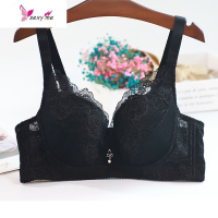 女内衣超薄款无海绵性感蕾丝全罩杯胸罩聚拢收副乳文胸有钢圈 FISH BASKET胸罩