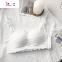 装无钢圈少女学生内衣上托聚拢小胸性感蕾丝花边雪纺文胸胸罩 FISH BASKET胸罩