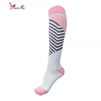 专业运动健身瑜伽跑步马拉松长跑小腿中高长筒压缩女袜 FISH BASKET短袜袜子