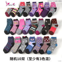 中老年袜子女妈妈穿的中年人中筒奶奶老人常规松口厚1010 FISH BASKET袜子