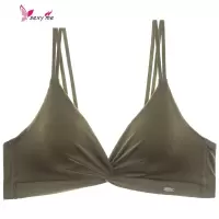夏季美背内衣女无钢圈聚拢性感胸罩舒适透气棉质薄款文胸 FISH BASKET胸罩