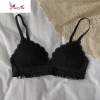 文胸女2020新款韩版甜美流苏透气内衣内裤无钢圈小胸聚拢胸罩 文胸套装 FISH BASKET