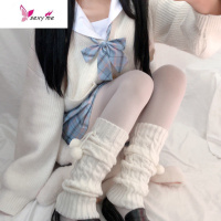 日系球球堆堆袜女学生韩版护膝毛球针织中筒袜jk腿套袜子 FISH BASKET袜子