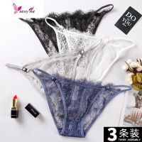 蕾丝内裤女性惑骚魅惑锦纶低腰性感大码女士短裤头 FISH BASKET