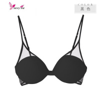 张大奕内衣女细肩带聚拢钢圈女小胸不空杯文胸薄款文胸 文胸套装 FISH BASKET