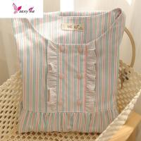 长袖睡裙女棉纱布中长款套头睡衣裙子韩版绵绸家居服裙 FISH BASKET