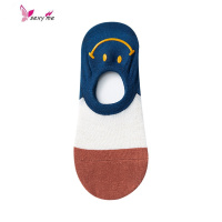 笑脸袜子女生ins潮棉船袜隐形硅胶防滑韩国可爱日系薄款 FISH BASKET袜子