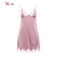 今夕何夕性感长袖睡衣女浴袍晨袍吊带睡裙结婚家居服秋季 FISH BASKET