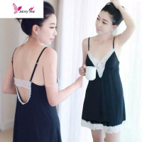 大码睡衣女夏季胖mm宽松薄款纯性感v领吊带睡裙200斤 FISH BASKET