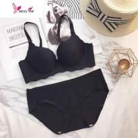 歌黛尔 高品质简约馒头杯加厚聚拢无钢圈一片式内衣文胸 文胸套装 FISH BASKET