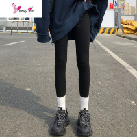 韩版修身显瘦百搭弹力黑色小脚加绒打底裤袜外穿女学生裤子潮 FISH BASKET丝袜/打底袜/袜丝袜