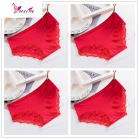 蕾丝都市白色粉色黑色红色本命年红棉低腰丽人 FISH BASKET内裤