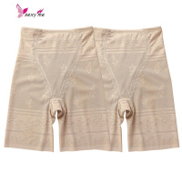 高腰平角内裤女纯锦纶裆产后束腰防走光大码 FISH BASKET