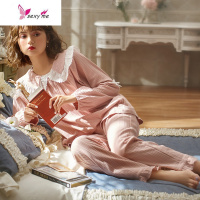睡衣女棉长袖可爱很仙的睡衣洋气减龄家居服2020新款 FISH BASKET