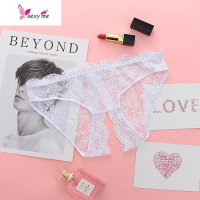 蕾丝内裤女性惑可插入透明性感欧美低腰少女日系开三角裤 FISH BASKET
